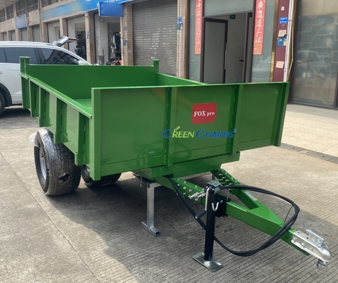 OEM 3-10 トンのPTO駆動水力農業ダンプトレーラー,容量210*160*30cm,コアタイヤ組成