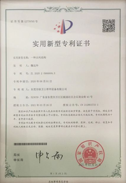 中国 Huizhou Rongrun Industrial Co., Ltd 認証